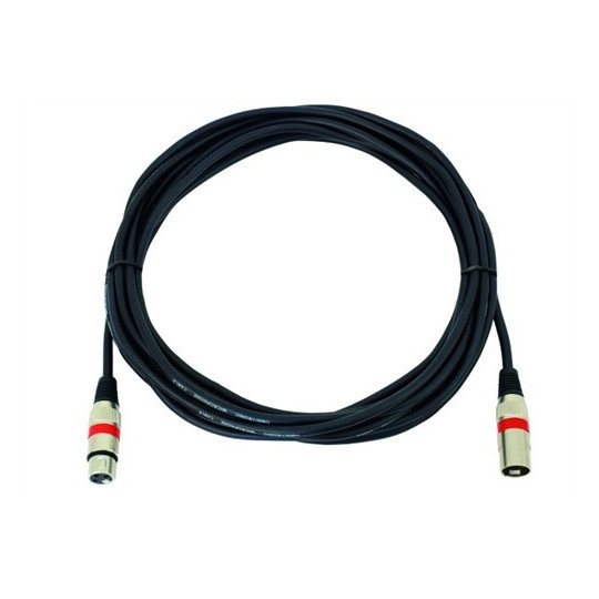 Kabel MC-75R, XLR samec/samice, symetrický, červený, 7,5 m