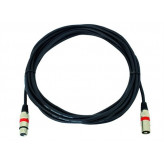 Kabel MC-75R, XLR samec/samice, symetrický, červený, 7,5 m
