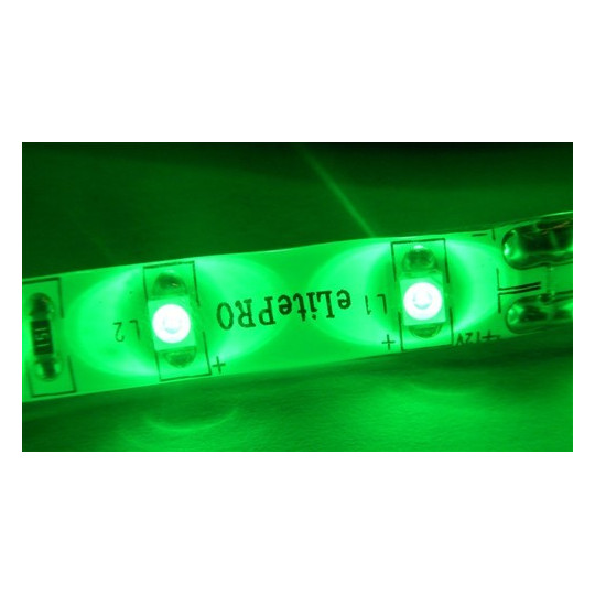 LED páska SMD3528, zelená, 12V,  1m, IP54, 60 LED/m