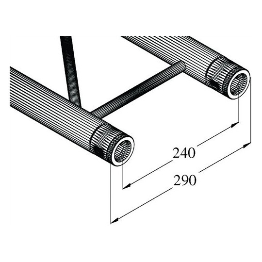 Bilock BQ-2-290, rovný díl