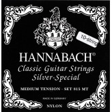 Hannabach Struny pro klasickou kytaru série 815 Pro 8/10 strunou kytaru/Medium Tension Silver special Sada 10-strun