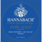 Hannabach Struna pro klasickou kytaru série 825 High tension Speciální pozlacení Sada