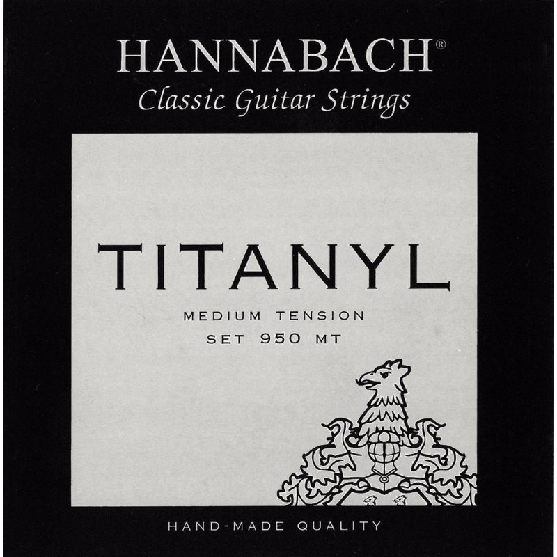 Hannabach Struny pro klasickou kytaru série 950 Medium tension Titanyl Sada