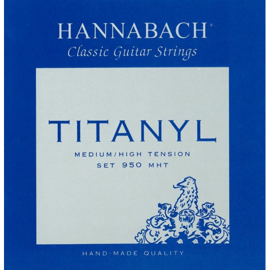 Hannabach Struny pro klasickou kytaru série 950 Medium / High Tension Titanyl Sada