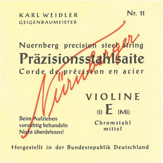 Nürnberger struny pro housle Precise 4/4 E chrom. ocel