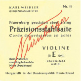Nürnberger struny pro housle Precise 1/4 E chrom. Ocel