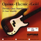 Optima struny pro E-bas Gold Strings Round Wound Sada, 045