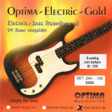 Optima struny pro E-bas Gold Strings Round Wound Sada, light