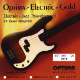 Optima struny pro E-bas Gold Strings Round Wound Sada, medium