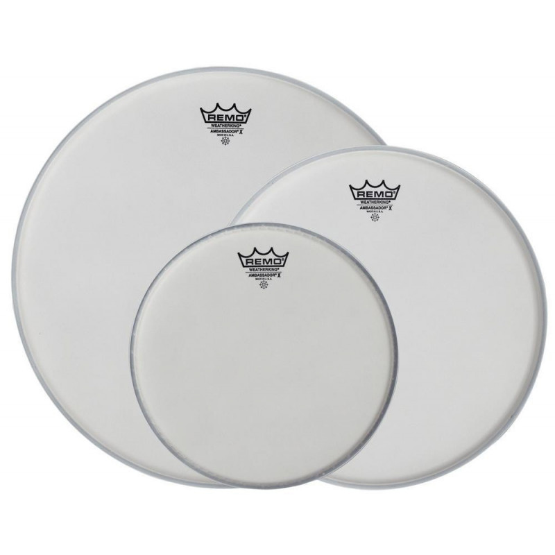 Remo Ambassador X Bílá, zdrsněná 16" AX-0116-00 Remo Ambassador X Bílá, zdrsněná 16" AX-0116-00