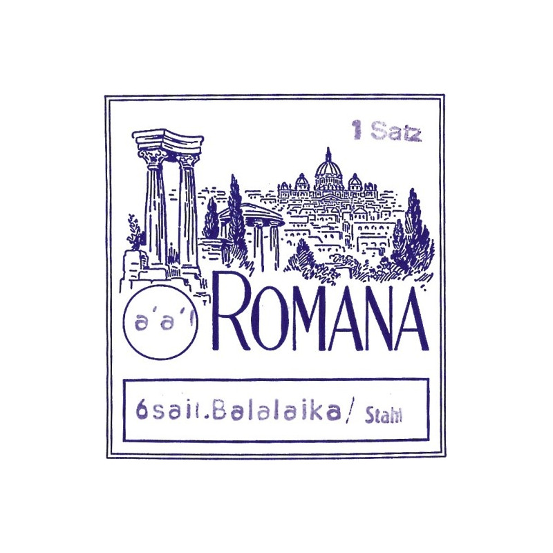 Romana struny pro Balalaiku Sada 3-strunná Romana struny pro Balalaiku Sada 3-strunná