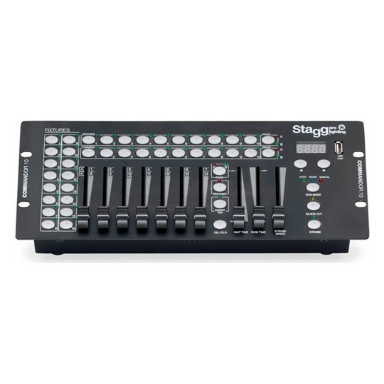 Stagg COMMANDOR 10-2 10-chan dmx light controler-eu