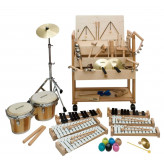 Goldon sada perkusních nástrojů v dřevěném vozíku sortiment 2Katalog  Produkty