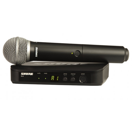 SHURE BLX24E/PG58 - PGW systém, BLX4E + ruční mikr. PG58