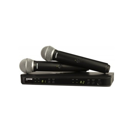 SHURE BLX288E/PG58 - PGW dual systém, BLX88E + 2x PG58