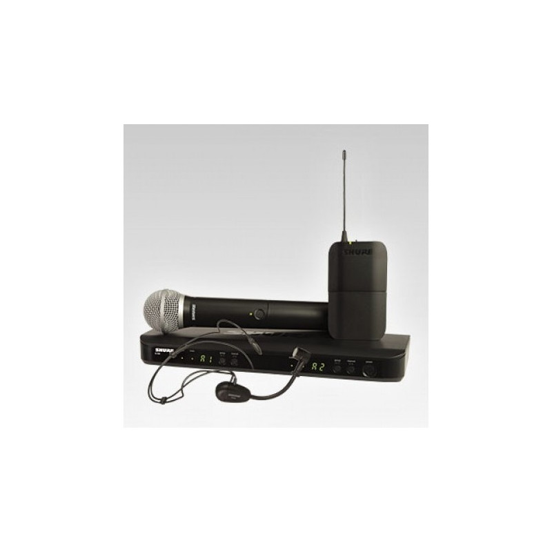 SHURE BLX1288E/MX53 - SMW kombo, BLX88E, BLX1 + MX153 a SM58