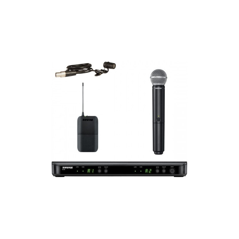 SHURE BLX1288E/W85 - SMW kombo, BLX88E, BLX1 +  WL185 a SM58