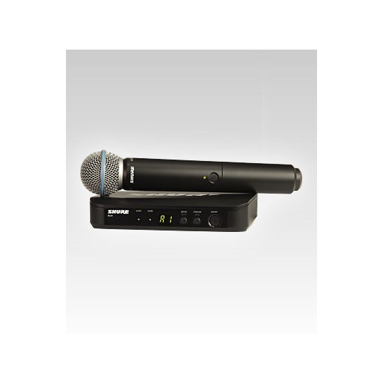 SHURE BLX24E/B58 - BW systém, BLX4E + ruční mikr. Beta58A