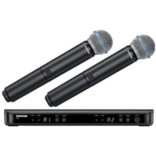 SHURE BLX288E/B58 - BW dual systém, BLX88E + 2x Beta58A