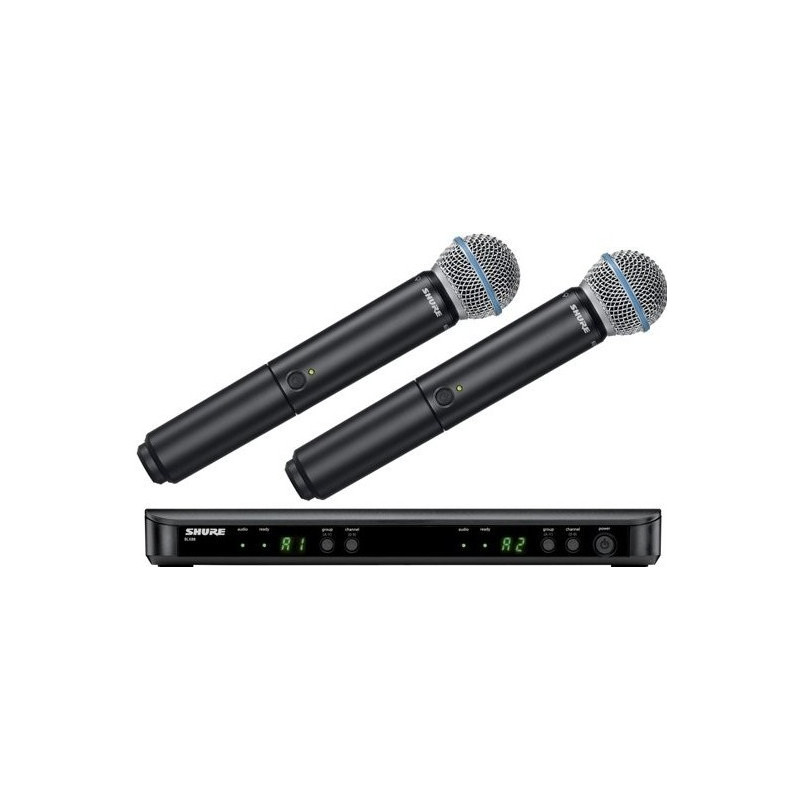 SHURE BLX288E/B58 - BW dual systém, BLX88E + 2x Beta58A