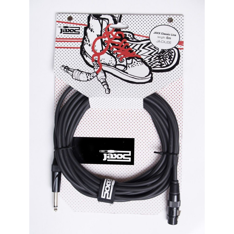 JAXX JA-CXJ06 - mikrofonní kabel XLR samice/jack řady Classic - 6m JAXX JA-CXJ06 - mikrofonní kabel XLR samice/jack řady Classic - 6m