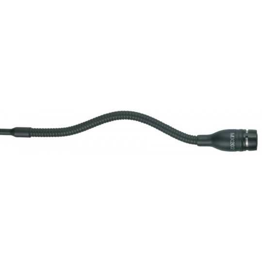 SHURE MX202BP/S - mikr. husí krk napájený bat., superkard.,černý