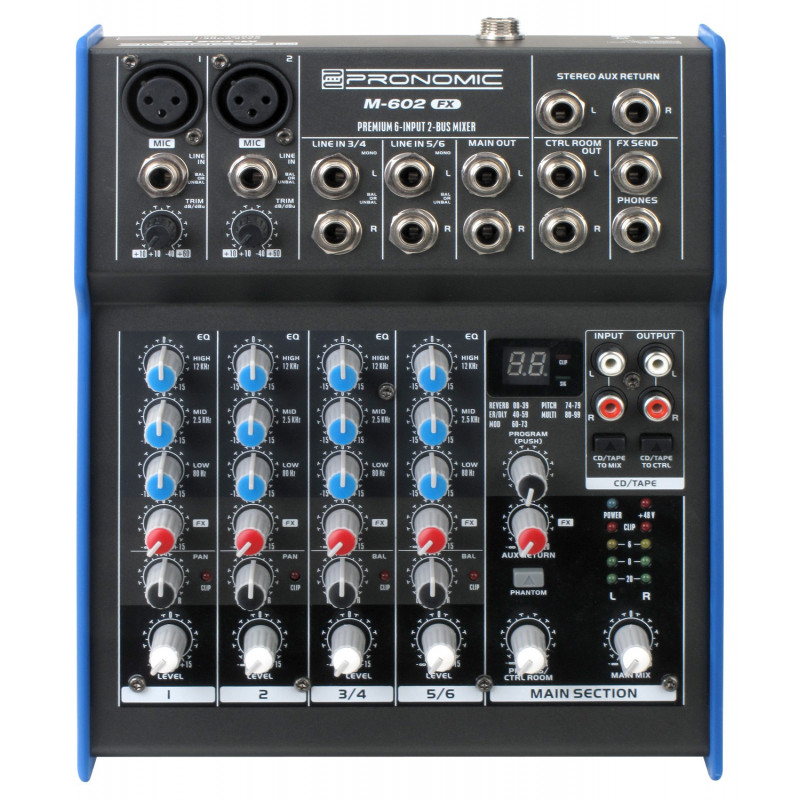 Pronomic M-602FX - mixážní pult s efekty