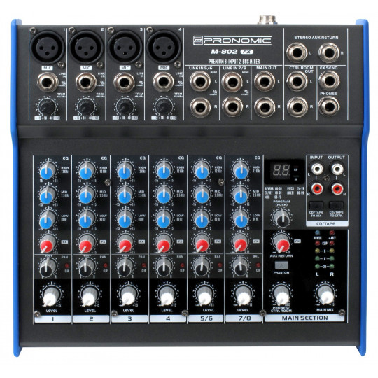 Pronomic M-802FX - mixání pult s efekty