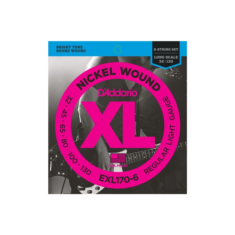 D'Addario EXL170-6 - struny pro basovou kytaru