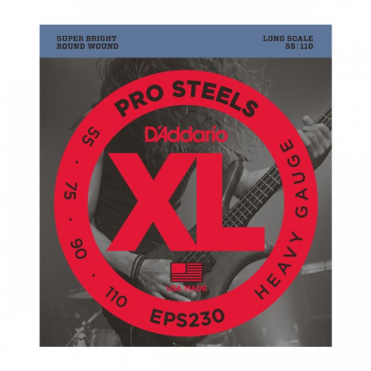 D'Addario EPS230 - struny pro baskytaru - dlouhá menzura (34palců)