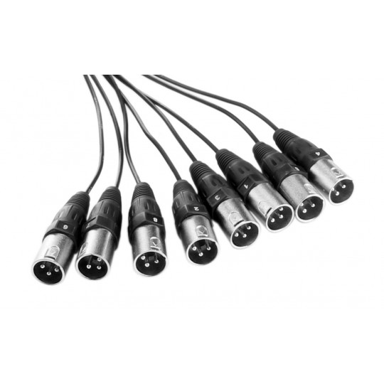 PROLINE Pár kabel 8/0 XLR, 15 metrů