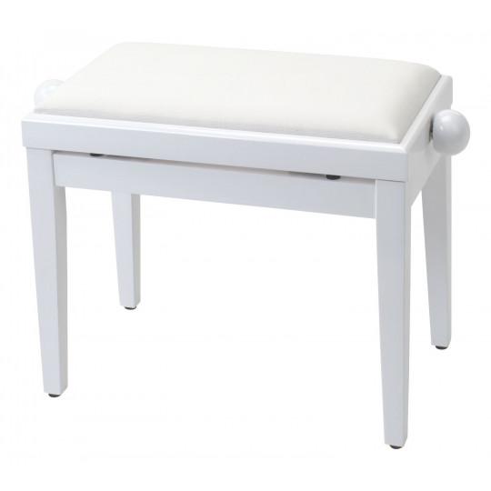 PROLINE klavírní stolička - bílý lesk