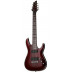 Tělo mahagon + QM top, EMG 81, TonePros TOM, mechaniky Schecter Locking, barva: Black Cherry