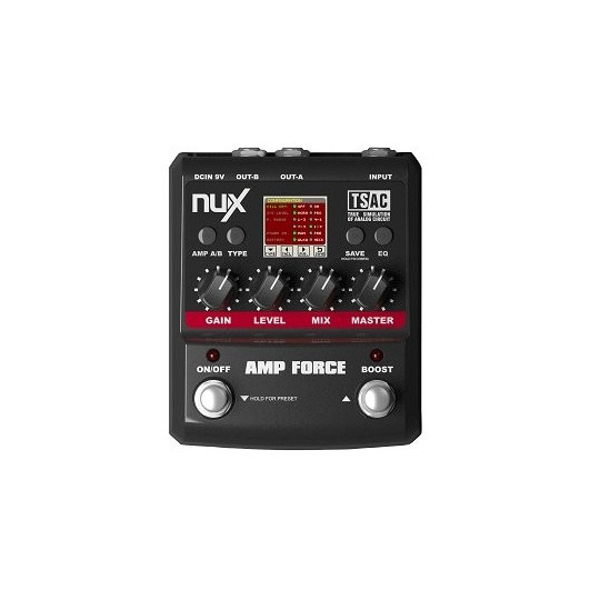 NUX AMP-FORCE - kytarový efekt Force: Simulátor 12-ti aparátů