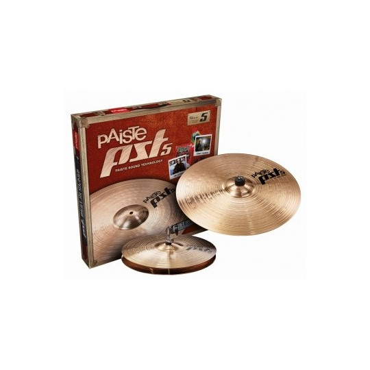 PAISTE PST 5 NEW ESSENTIAL SADA 14"MEDIUM-HIH + 18"CR/RIDE V KARTONU