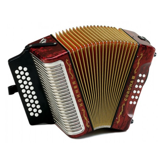 Hohner Corona III GCF, red - akordeon