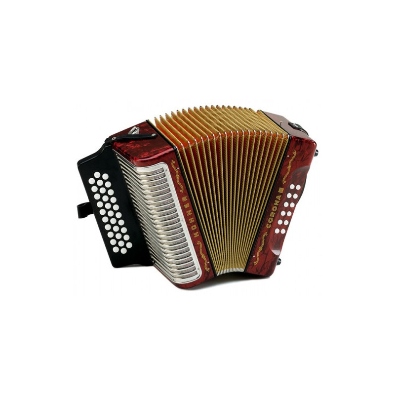 Hohner Corona III GCF, red - akordeon