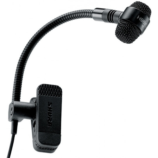 SHURE PGA98H-TQG - MIKROFON NA HUSÍM KRKU PRO BICÍ, AP98DM DRUM MOUNT, TA4F KONEKTOR () (X)