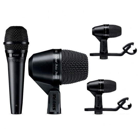 SHURE PGADRUMKIT4 - SADA PRO BICÍ. 2* PGA56, 1*PGA57, 1*PGA52  () (X)