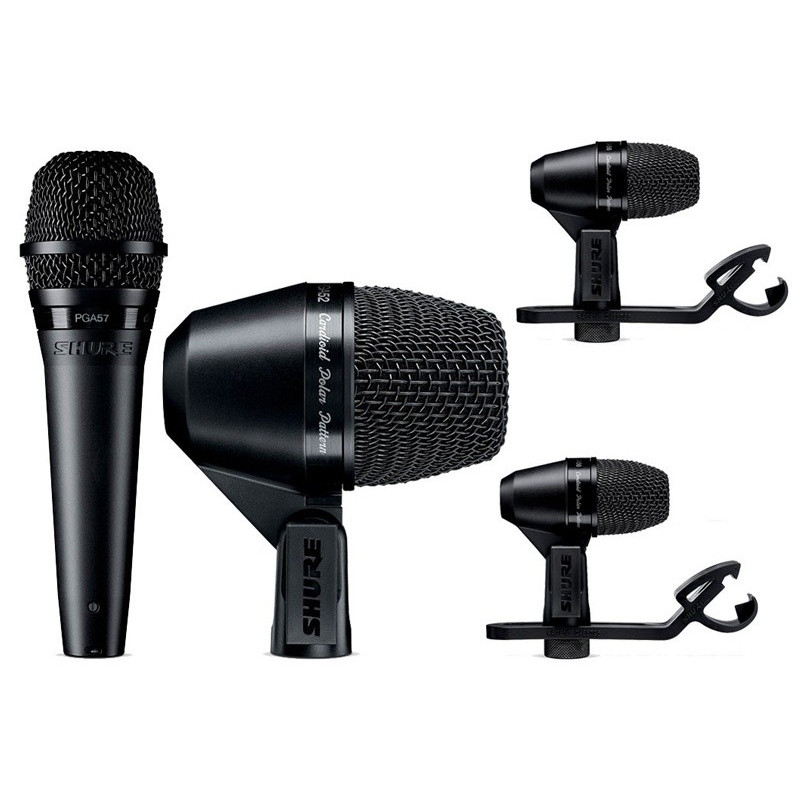 SHURE PGADRUMKIT4 - SADA PRO BICÍ. 2* PGA56, 1*PGA57, 1*PGA52  () (X)