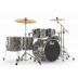 Pokročilá bicí souprava obsahující hardware- průměry: 22", 10", 12", 14", 16", 14x5,5"
