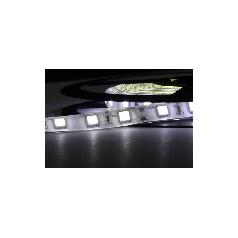 LED páska SMD5050, bílá 8000K, 24V, 1m, IP54, 60 LED/m