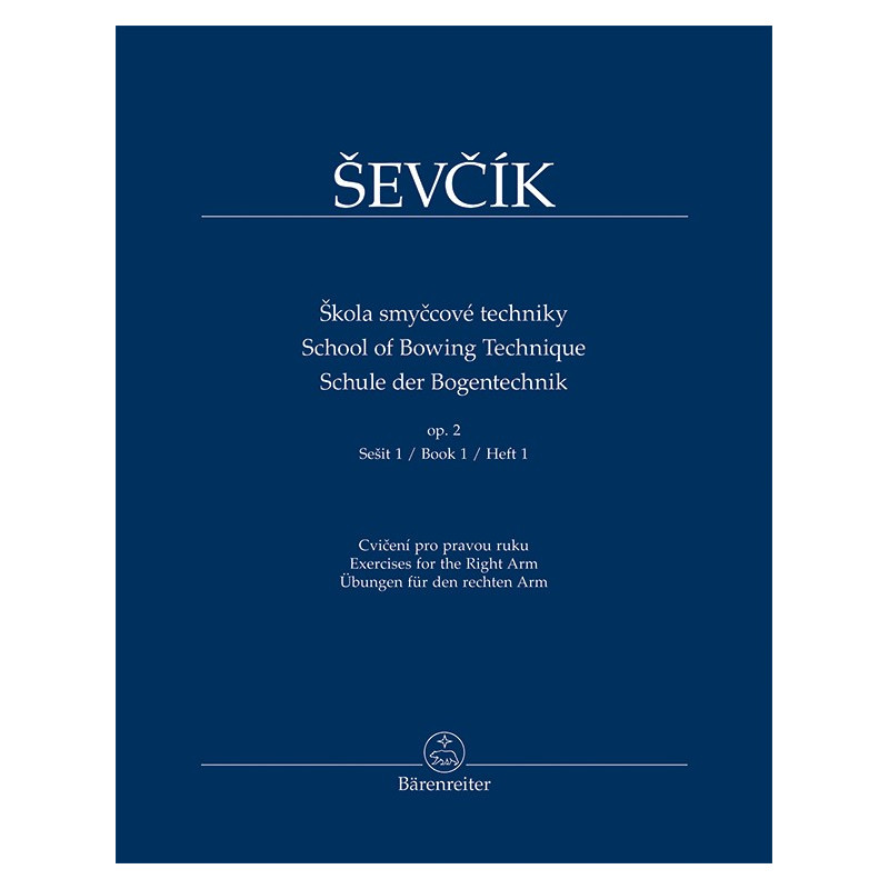 Škola smyčcové techniky - opus 2, sešit 1, Otakar Ševčík