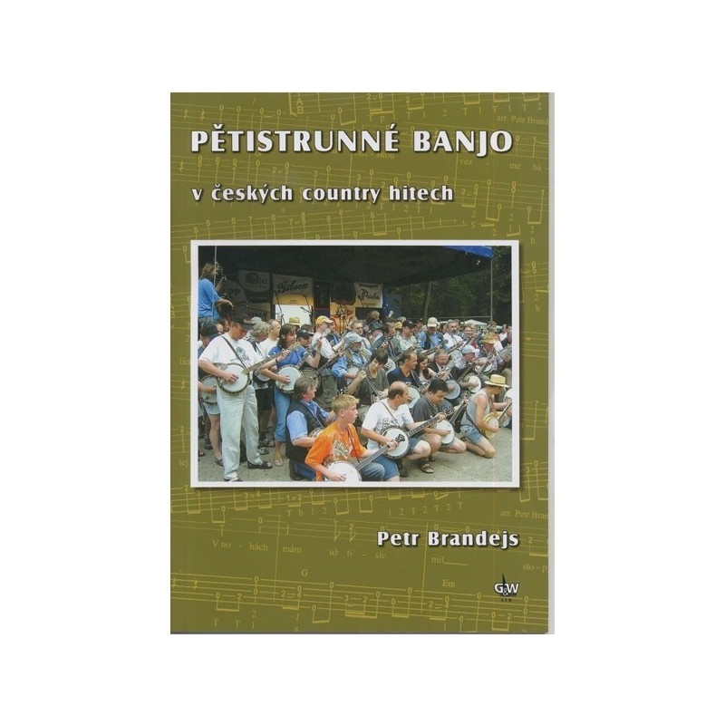Pětistrunné banjo v českých country hitech + DVD - Brandejs Petr