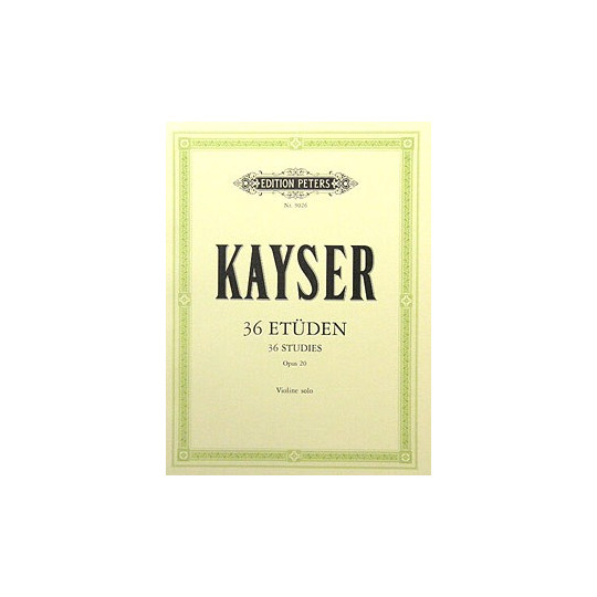 36 etud pro housle, op. 20 - Kayser Heinrich