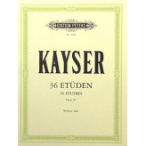 36 etud pro housle, op. 20 - Kayser Heinrich