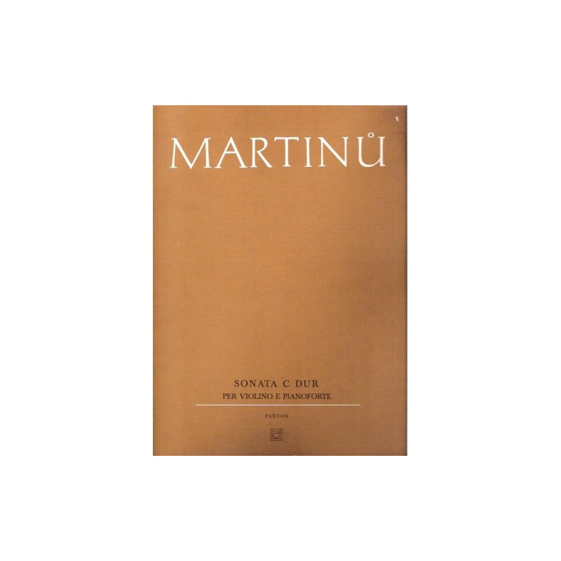 Sonáta C dur pro housle a klavír - Martinů Bohuslav