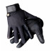 Bubenické rukavice velikosti M v černé barvě s dlouhými prsty a vnitřním povrchem z měkké kozí kůže, z vnější strany prodyšná síťovina.