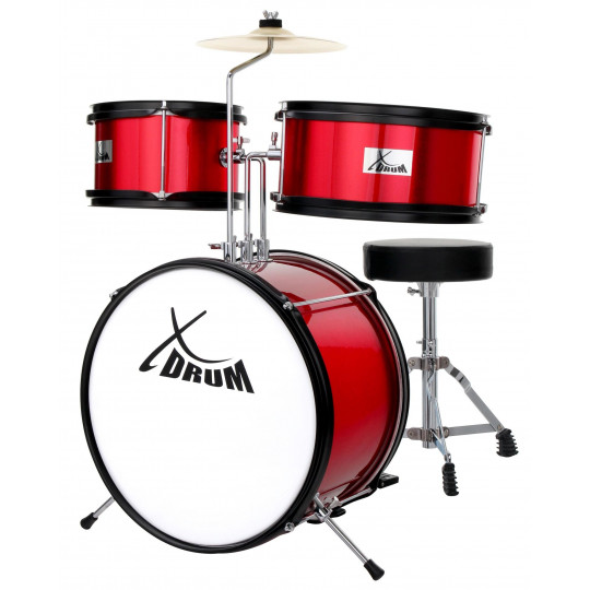 XDrum Junior bicí souprava - červená
