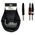 Basic Line Y-Cable propojovací kabel; 1x 6,3 mm Stereo Jack - 2x 6,3 mm Mono Jack; 6m